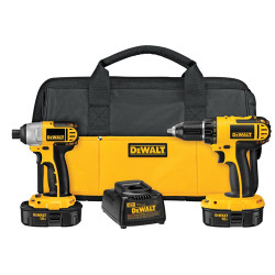 18V Cordless Compact Drill / Impact Driver Combo Kit