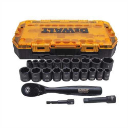 23 Piece 3/8 in Drive Deep Combination Impact Socket Set