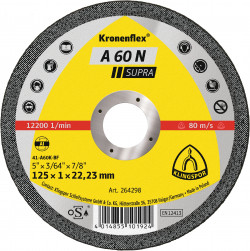 A 60 N cutting-off wheels, 4-1/2 x 3/64 x 7/8 Inch flat