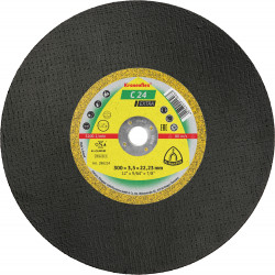 C 24 EX large cutting-off wheels, 12 x 9/64 x 51/64 Inch flat