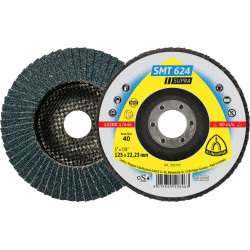 SMT 624 abrasive mop discs, 4-1/2 x 7/8 Inch grain 120 convex