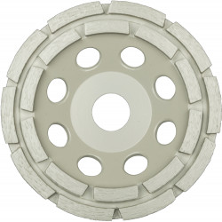 DS 300 B Diamond cup grinding wheel, 4 x 1/4 x 7/8 Inch 14 segments 1/4 x 3/16 Inch, two-rowed Reduction ring 5/8