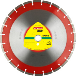 DT 350 B diamond cutting blades, 14 x 1/8 x 1 Inch 24 segments 1-1/2 x 1/8 x 3/8 Inch, standard serration