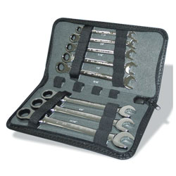 12 Piece Flex-Head Ratcheting Wrench Set