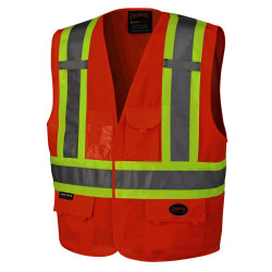 Hi-Viz Orange Safety Vest - L/XL - *PIONEER