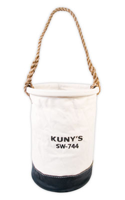 Bucket - 12" - Canvas w/ Leather Bottom / SW744