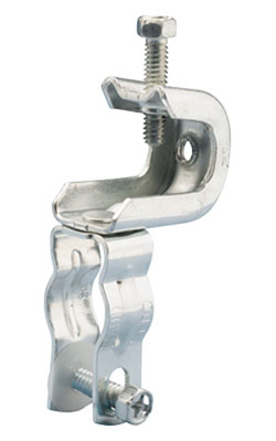 Conduit to Beam Clamp - 1/4" - Steel / BRIGHT ZINC