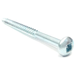 Round Head #14 Robertson Wood Screws / Zinc (PKG)