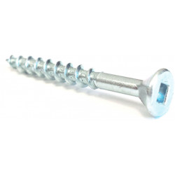 Flat Head #8 Robertson Wood Screws / Zinc (PKG)