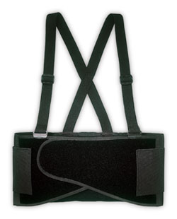 Back Support Belt - Black - Elastic Poly Fabric / EL892