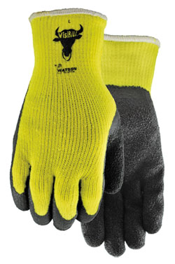 Winter Palm Coated Gloves - EN 388 2141X - EN511 X2X - Rubber Latex / 330 *VISIBULL