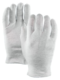Fabric Gloves - Unlined - Ultra-Fine Cotton / 501 *MAITRE'D