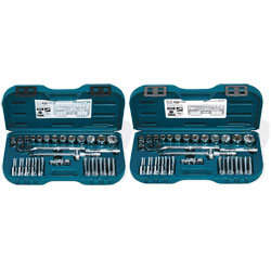 Chrome Socket Set - 1/2" - 6 Point / 13857 (57 Pc)