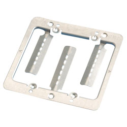 Low Voltage Mounting Plate - 2 Gang - Steel / MPLS *PLAIN