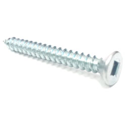 Flat Head #6 Robertson Wood Screws / Zinc (BULK)