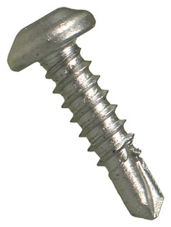 Pan Head 10-16 Robertson TEK Screws / RUSPRO® Coated 410 Stainless Steel (BULK)