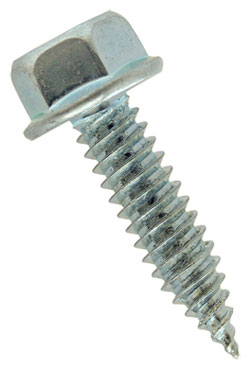 Hex Head #10 Side Lap HVAC Screw / Zinc Plated