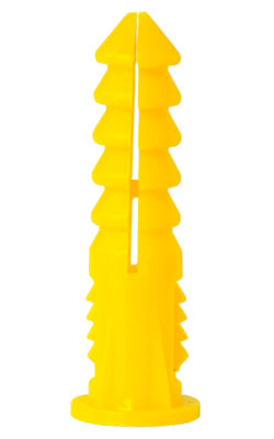 Yellow Wall Plug - Plastic / UYP (BULK)