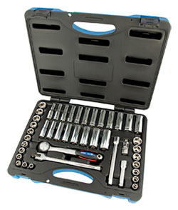 Chrome Socket Set - 3/8" - 6 Point / 600241 *45 Pc