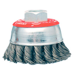 3" - Cup Brush - 0.020" Knot-Twisted Wire