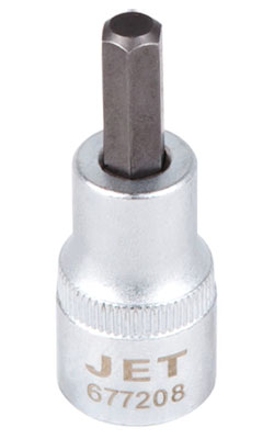 Hex Bit Socket - 2" Long - 3/8" Drive - Imperial / 6772