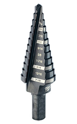 2 PC #9 Step Drill Bit Set