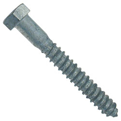 Hex Head Lag Screws - 1/2" Dia. - Grade 2 / HDG