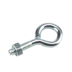 Eye Bolt w/ Nut - 3/8" - Steel / Zinc