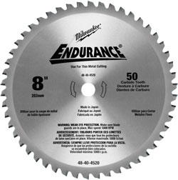 8 in. 50 Teeth Dry Cut Cermet Tipped Circular Saw Blade