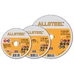 Cut-Off Wheels - Aluminum Oxide - Type 1 @ 90° / 11-W Series *ALLSTEEL™