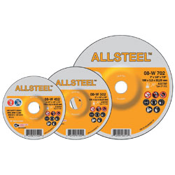 Grinding Wheel - Aluminum Oxide - Type 27 @ 90° / 08-W Series *ALLSTEEL™