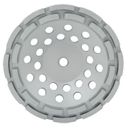 Diamond Abrasive Cup Wheels - 7" - Double Row / SPP