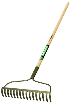 Bow Rake - 16T - Wood / 33038 *TRU TOUGH