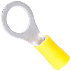 Ring Terminal - 3/8" - Yellow / 10-108