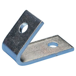 1-1 Hole Closed Corner Angle Bracket - 45° - Steel / L470450EG *ELECTROGALVANIZED