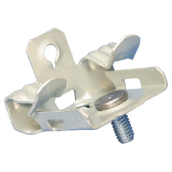 Bottom Mount w/ Stud Hammer-On Flange Clip - 1/8" – 1/4" - Spring Steel / M58S *CADDY® ARMOUR