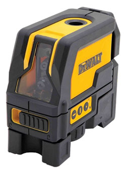 Laser Level - Cross Line & Plumb Spots - Red - AA Battery / DW0822