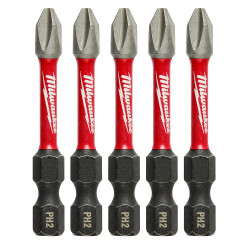 SHOCKWAVE™ 2 in. Impact Phillips #2 Power Bits 5PK