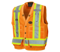 Hi-Viz Surveyor's Safety Vest - Hi-Viz Orange - M - *PIONEER