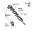 1 In. x 13 In. SDS-max® Speed-X™ Rotary Hammer Bit