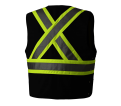 Black Hi-Viz Safety Vest -S/M - *PIONEER