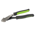 8" High-Leverage Diagonal Cutting Pliers, Angled Head (Molded Grip)