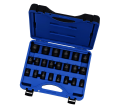 22 PC 1/2" DR Metric Impact Socket Set - 6 Point - *JET