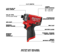 M12 FUEL™ 1/4 in. Hex Impact Driver / 2553-20