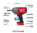 M18 FUEL™ 1/2 in. Extended Anvil Controlled Torque Impact Wrench with ONE-KEY™