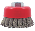 3" - Cup Brush - 0.020" Knot-Twisted Wire *High Performance