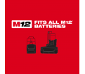 M12 FUEL™ Stubby 1/2 in. Pin Impact Wrench Kit
