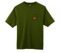 Heavy Duty Pocket T-Shirt - Short Sleeve - Green 2X